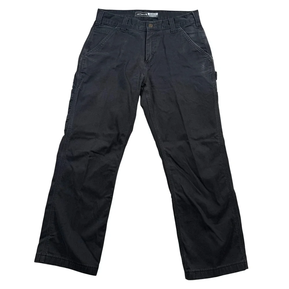 Carhartt Relaxed Fit Twill Utility Work Pant Mens 31x30 Black B324-BLK Carpenter